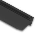LED Eckprofil ANGLE18, Aluminium schwarz RAL 9005, 200 cm