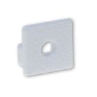 Endkappe EC219 weiß, mit Kabeldurchführung, für Fliesenprofil Wand8, 1 STK