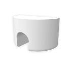 Endkappe EC99 weiß, rund, für Einbauprofil begehbar HR-Alu, 1 STK