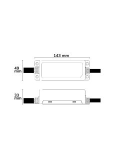 IP LED Trafo IP66  100W 24V