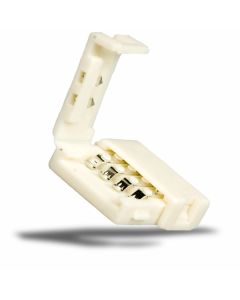 Flexband Clip-Verbinder 4-polig Kunststoff weiss für Breite 10mm