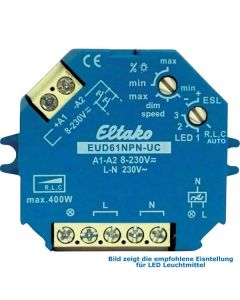 Eltako Universal-Dimmschalter für 230V LED Leuchtmittel