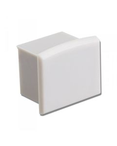 Endkappe EC10 für Aufbauprofil Maxi 12 + IL5-1, ohne Kabelausgang, PVC, grauweiß