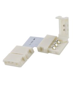 Flexband Clip-ECK-Verbinder 3-polig, weiss für Breite 10mm