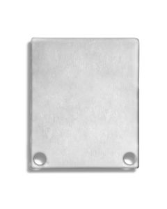 Endkappe EC44 Alu für Aufbauprofil/Einbauprofil Mini 24 flach, 2 STK, inkl. Schr