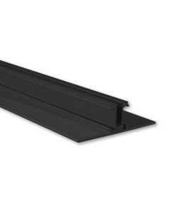 LED Leuchtenprofil Doppelseitig Aluminium schwarz eloxiert, 200cm