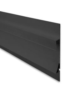 LED Trockenbauprofil Single Curve, Aluminium schwarz RAL 9005, 200cm