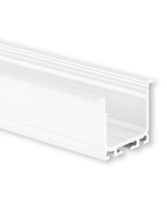 LED Einbauprofil Maxi 24 Aluminium weiß RAL 9010, 200cm