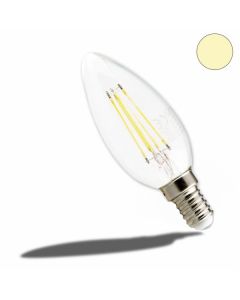 Retro E14 LED Kerze, 4 Watt, klar, warmweiß, dimmbar