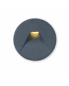 LED Wandeinbauleuchte Sys-Wall68, Plug&Play-F, 3W, 4000K und Cover rund, schwarz 2