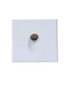 LED Wandeinbauleuchte Sys-Wall68, Plug&Play-F, 3W, 4000K und Cover eckig, weiß 1
