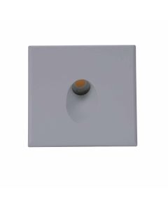 LED Wandeinbauleuchte Sys-Wall68, Plug&Play-F, 3W, 4000K und Cover eckig, silber 1