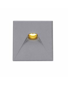 LED Wandeinbauleuchte Sys-Wall68, Plug&Play-F, 3W, 4000K und Cover eckig, silber 2