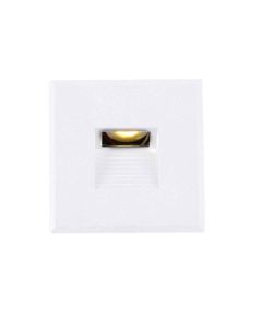 LED Wandeinbauleuchte Sys-Wall68, Plug&Play-F, 3W, 4000K und Cover eckig, weiß 3