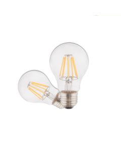 LED E27 LED Birne, klar, 7W, 2700K, 3 STK