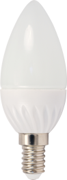LED Leuchtmittel Kunststoff opal, 1x E14 LED, 10640