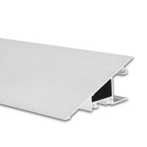 LED Aufbau-/Leuchtenprofil TRIGON, Aluminium weiß RAL 9003, 200cm