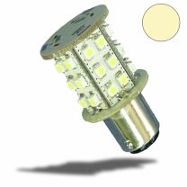 LED BA15S Leuchtmittel, 10-30V/DC,  30SMD, 1,5 Watt, warmweiß