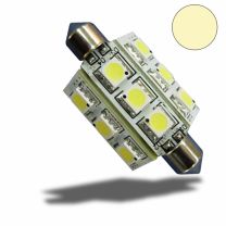 LED Soffitte 42mm, 10-30V/DC, 9SMD, 2Watt, warmweiß