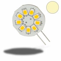 G4 LED 9SMD, 1,5W,  warmweiss, Pin seitlich