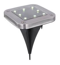 Solarleuchte Edelstahl, 8x LED, 33414Q-2