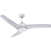 PRIMO Ventilator silber metallic, ABS silber metallic, Glas opal, 3 Stufen, rech