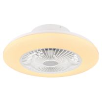 Deckenventilator Metall weiß, LED, 03628