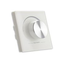 SIRIS 1 Zone Wand Dimmer mit Drehknopf, weiß