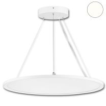 LED Office Hängeleuchte rund, 61cm, UGR<19, 40W, weiß, neutralweiß, dimmbar