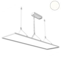 LED Office Hängeleuchte eckig, 30x120cm, UGR<19, 40W, weiß, neutralweiß, dimmbar