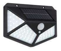 Solarleuchte Kunststoff schwarz, 100x LED