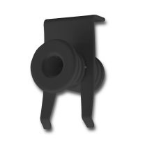 Mini Anschlussblende mit Zugentlastung für 36528, schwarz