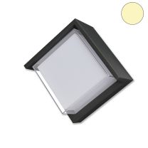 LED Wandleuchte SQUARE 6W, IP54, sandschwarz, warmweiß