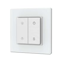 SERRI  SingleColor 1 Zonen Aufputz-Tast-Fernbedienung mit 1 Szenenspeicher und Batterie