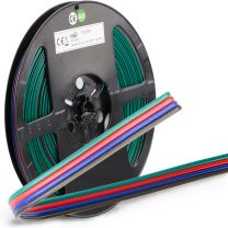 LED Streifen Kabel RGB 25m Rolle 4-polig 0.50mm² H03VH-H AWG20