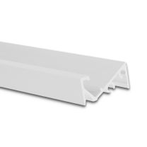 LED Aufbauprofil FURNIT6 S Aluminium weiß RAL 9003, 200cm