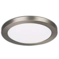 LED Leuchte Slim Einbau/Aufbau 24W, 3000K|3500K|4000K, weiss o. nickel geb.