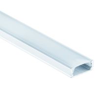 1 - 2 Meter LED Fliesen Profile + Abdeckung Ttransparent Satiniert