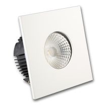 LED Einbaustrahler IP65 für GU10 Leuchtmittel inkl. Cover eckig, weiss