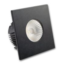 LED Einbaustrahler IP65 für GU10 Leuchtmittel inkl. Cover eckig, schwarz