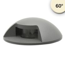 LED Bodeneinbaustrahler, rund 1SIDE 60mm, Edelstahl, 12-24V, IP67, 3W, 60°, 3000K