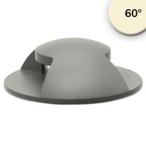 LED Bodeneinbaustrahler, rund 2SIDE 60mm, Edelstahl, 12-24V, IP67, 3W, 60°, 3000K