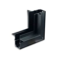 MagPro48 Magnetic Line Eckschiene 90° vertikal für Trockenbauschiene, schwarz, nicht stromführend