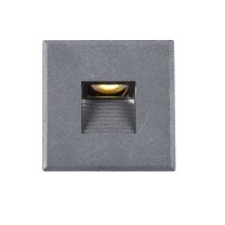 LED Plug&PlayF Wandeinbauleuchte E3, grau, neutralweiss, dimmbar, inkl. Einputzdose