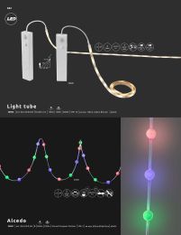 LIGHT TUBE LED-Band Kunststoff, im Blister, 30 LED/m, 3M Tape, kürzbar, Schalter