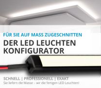 LED Leuchte konfigurierbar 24V, 15W/195 LED pro Meter, IP20, CRI90, warmweiß