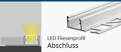 LED Fliesenprofil Abschluss