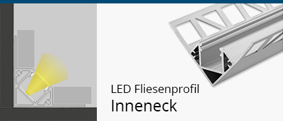LED Fliesenprofil Inneneck