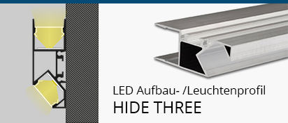 LED Leuchtenprofil Hide Three