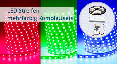 LED Streifen Set mehrfarbig